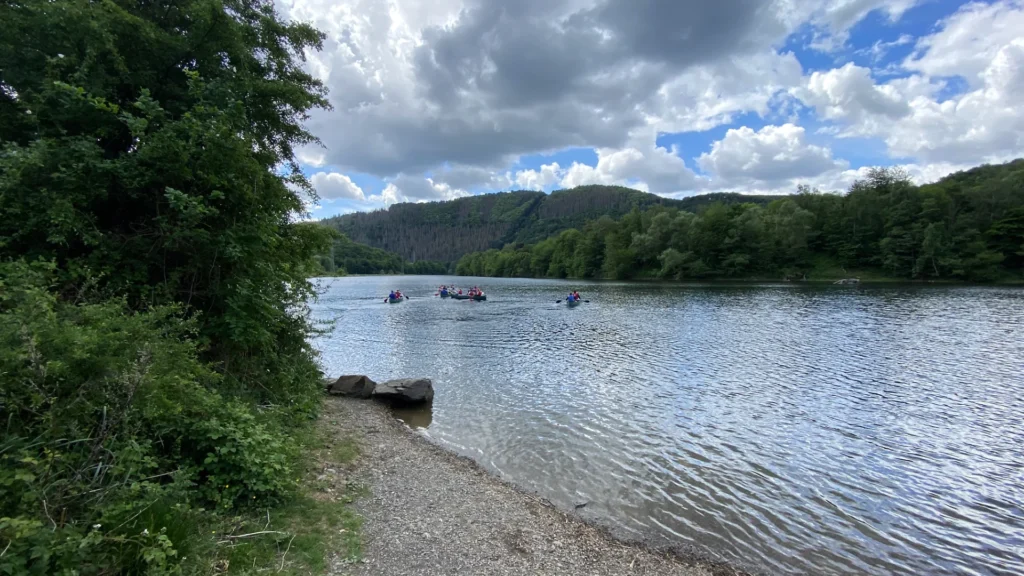 Heimbach Reservoir by Boat: Canoe, Kayak and Pedal Boat